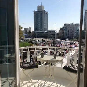 Apartment Great View Of Taksim Square, Luxury Furnished On Main Street Of Taksim, Partial Sea View